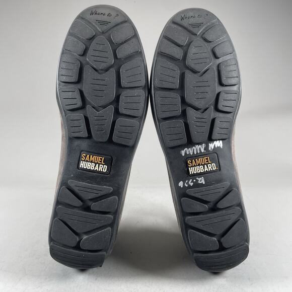 Samuel Hubbard Free Spirit Men’s 10.5 M Slip On Driving Penny Loafer Gray Nubuck - Picture 4 of 9